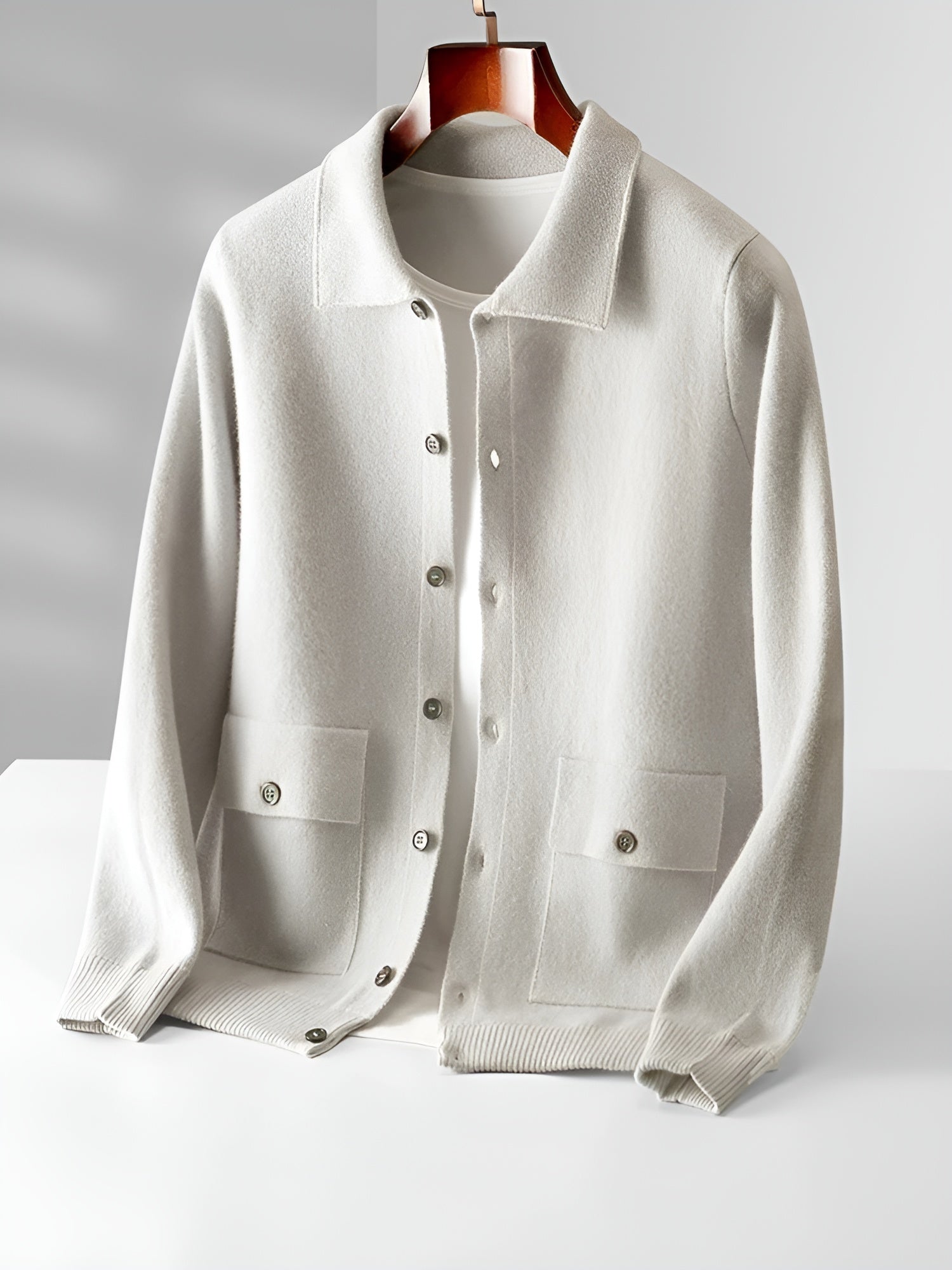Giorgio Romano Elegant Merino Wool Jacket for Timeless Style