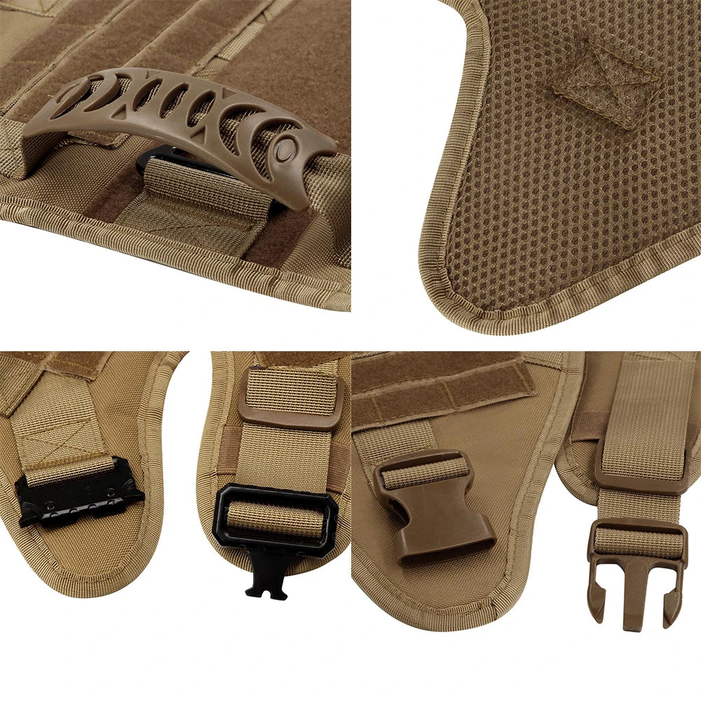 Comfortable Tactical Dog Harness with Leash for Safe and Stylish Walking