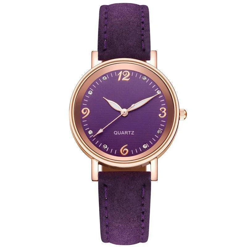 Elegant watch with a stylish leather strap