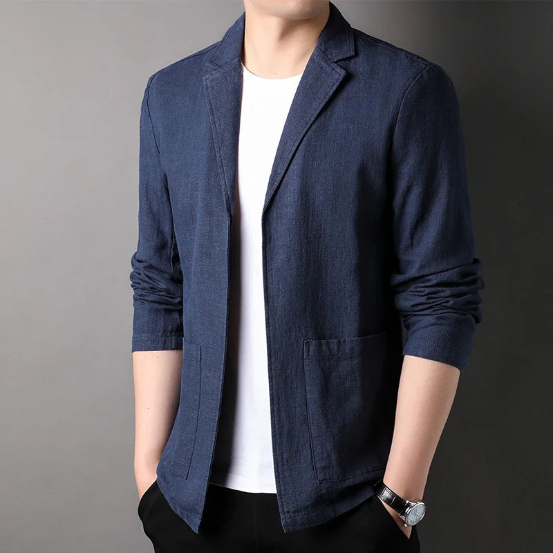 Elegant Hudson Linen Blazer for a Sophisticated Look