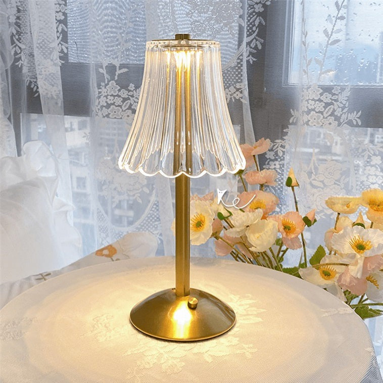 Elegant gold crystal table lamp for stylish lighting