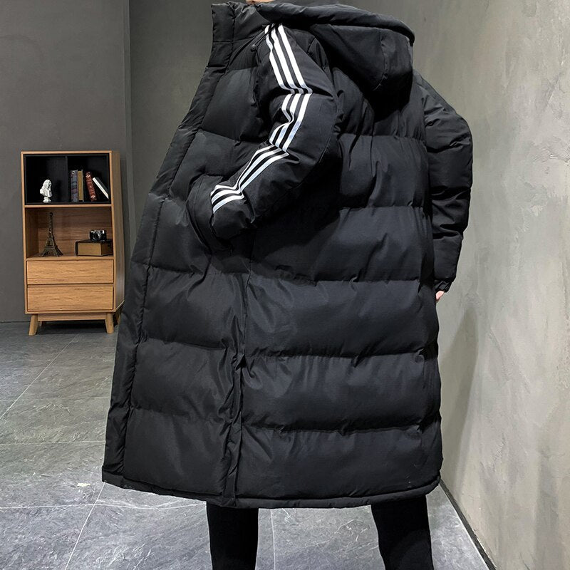 Calvin Women's Winter Jacket – Long Model with Hood for Stylish Comfort