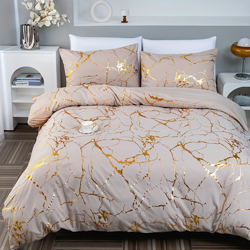 Luxury Marble Design Duvet Cover for a Stylish and Comfortable Bedroom