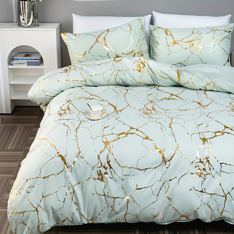 Luxury Marble Design Duvet Cover for a Stylish and Comfortable Bedroom