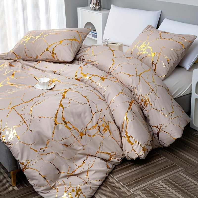 Luxury Marble Design Duvet Cover for a Stylish and Comfortable Bedroom