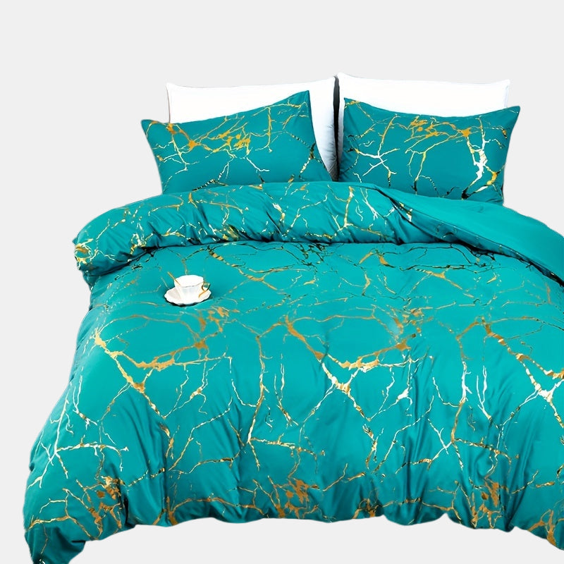 Luxury Marble Design Duvet Cover for a Stylish and Comfortable Bedroom