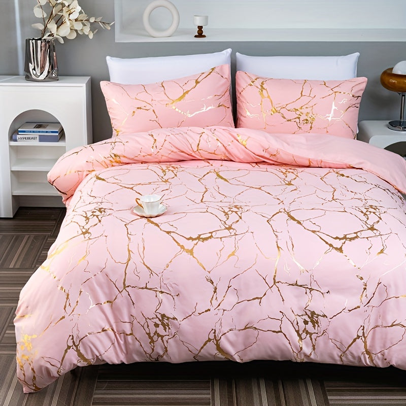 Luxury Marble Design Duvet Cover for a Stylish and Comfortable Bedroom