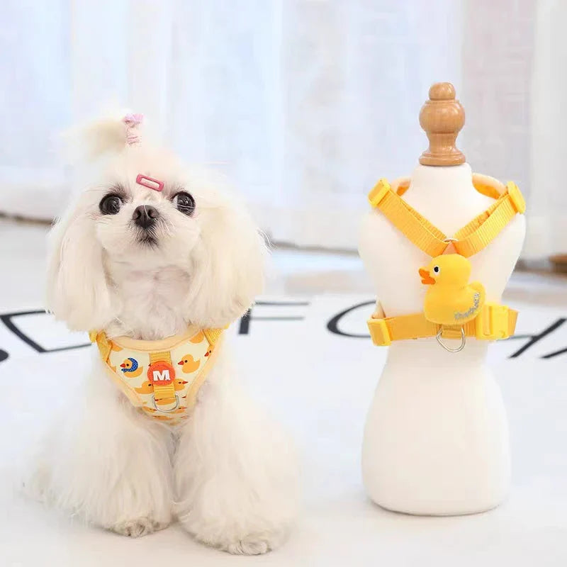 Cute Cartoon Harness & Leash Set for Puppies