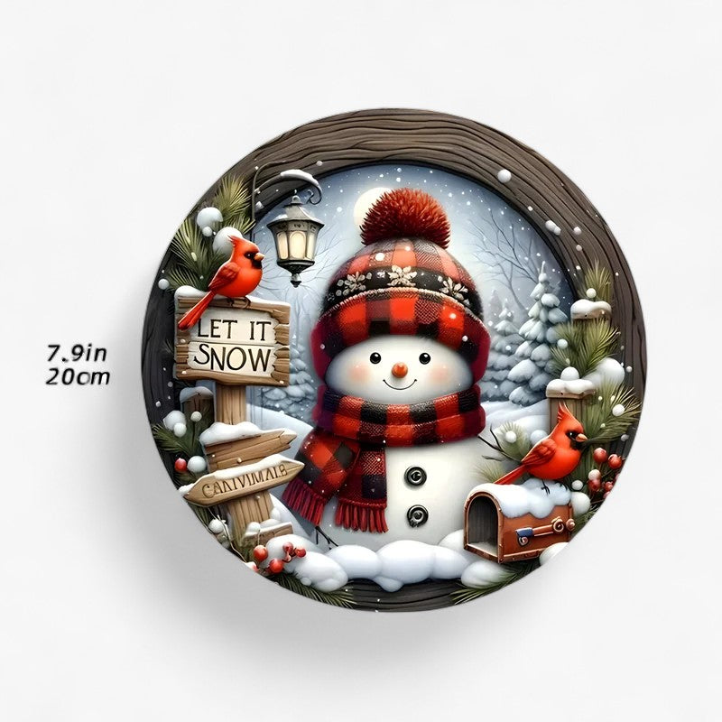 Festive Elegance | Acrylic Wreath for Christmas Table Decoration – Ideal for Wall or Door Decoration