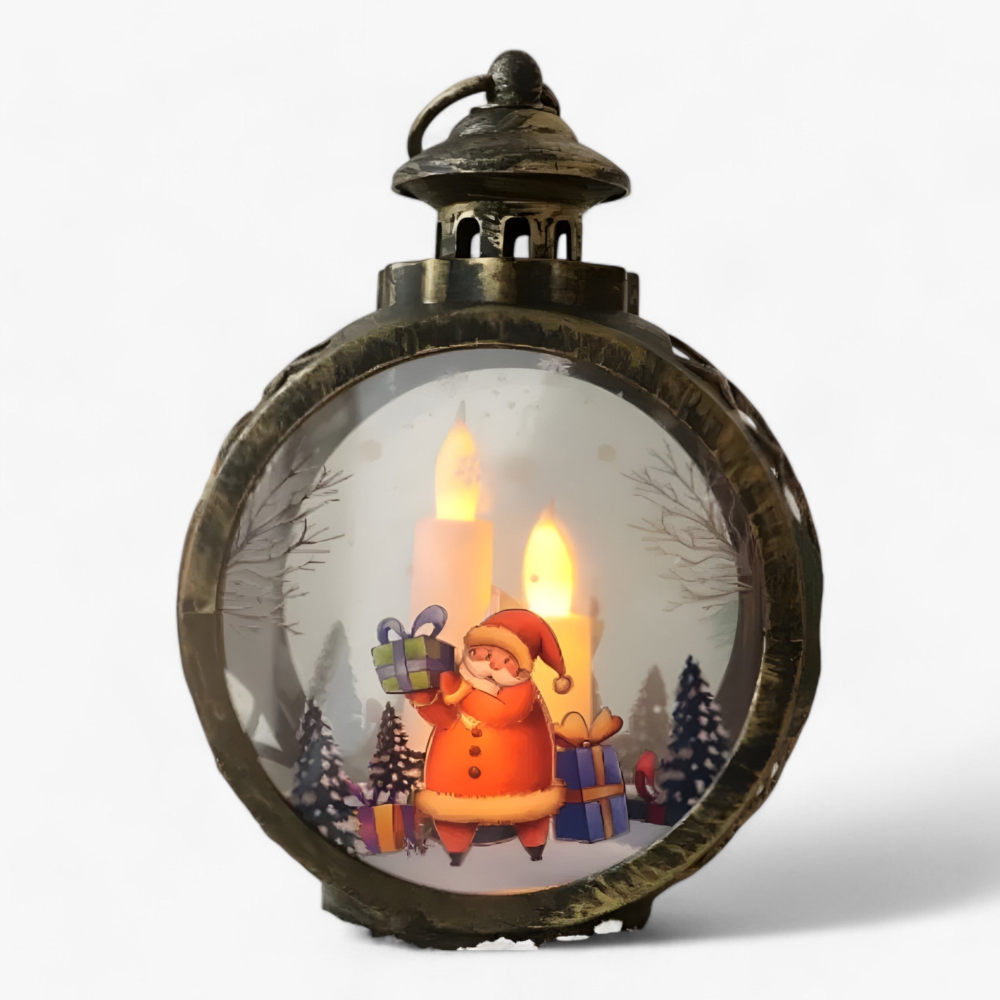 Julien | Julsnøgobbled Light - LED Fire Flame Effect for Outdoor Christmas Decoration