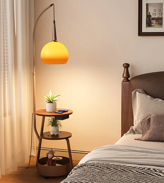 Elegant Bauhaus Nightstand Lamp for Modern Bedroom