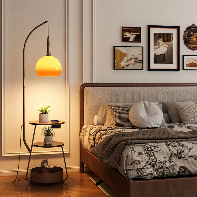 Elegant Bauhaus Nightstand Lamp for Modern Bedroom