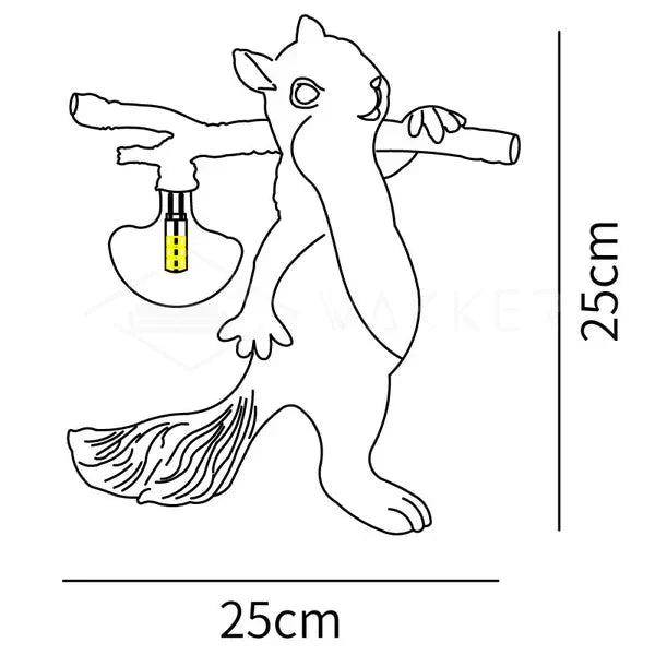 Charming Squirrel Table Lamp for Cozy Lighting