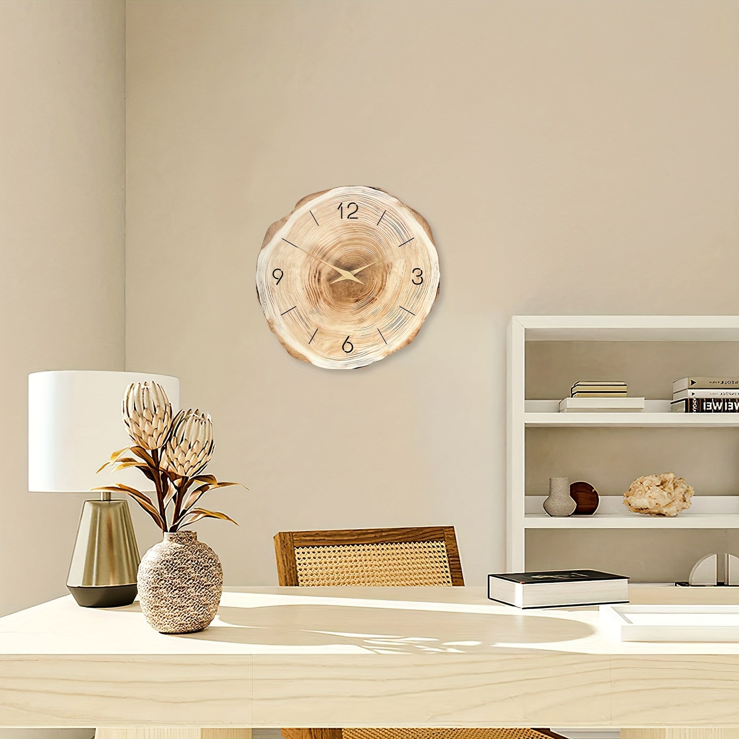 Galatea - Elegant Modern Wooden Wall Clock for a Stylish Living Space