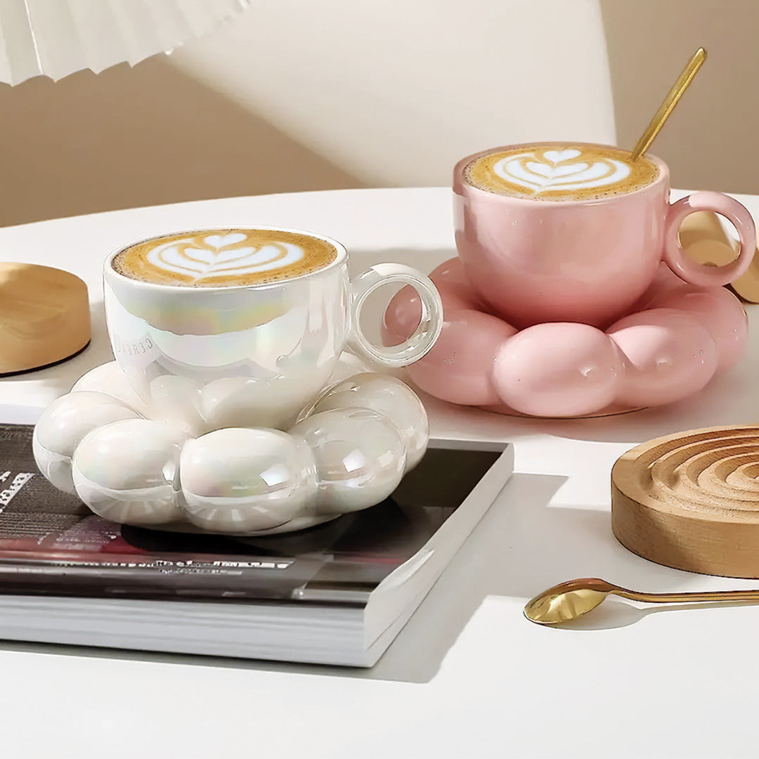 Elegant Sunflower Mug with Floral Pattern Perfect for a Beautiful Breakfast