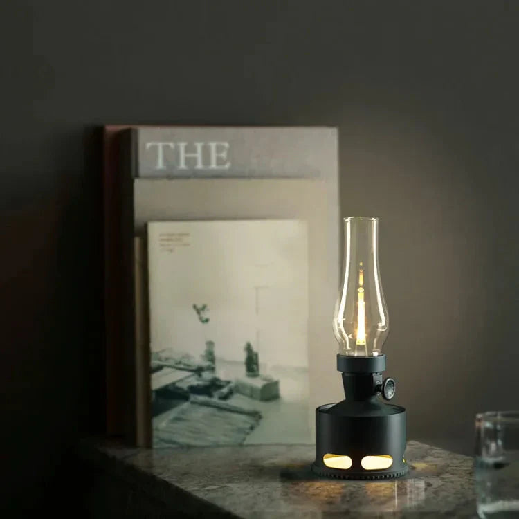 Vintage-Design Lantern with LED Lighting