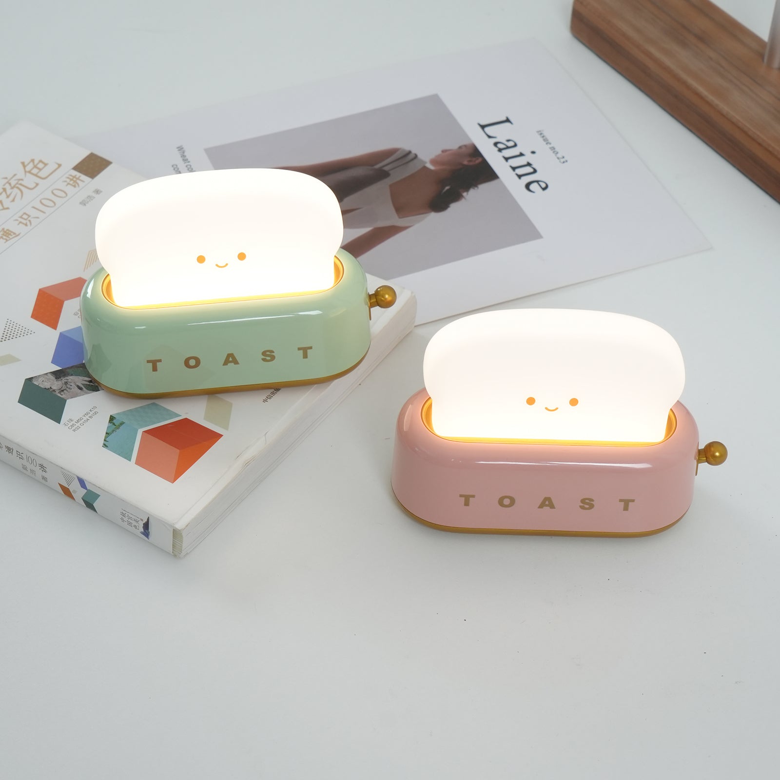 Modern Toaster Design Table Lamp with Built-in Battery