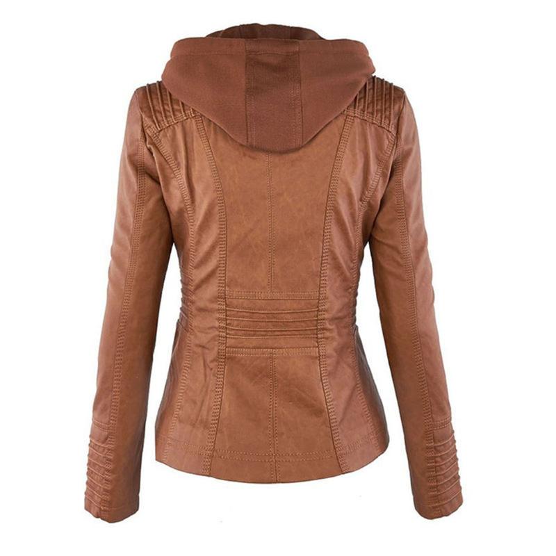 Stylish women's hoodie jacket with practical zipper closure