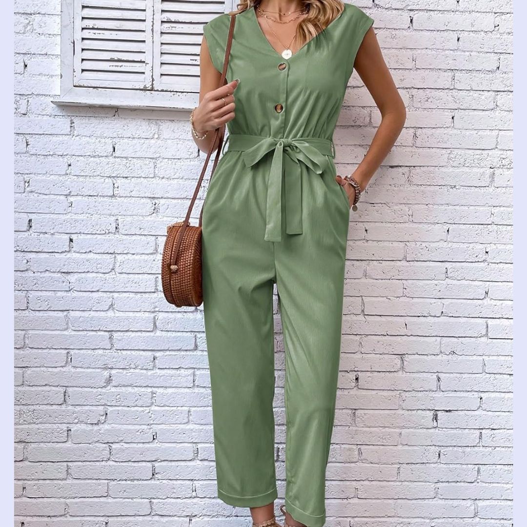 Elegant two-piece short-sleeve women's outfit