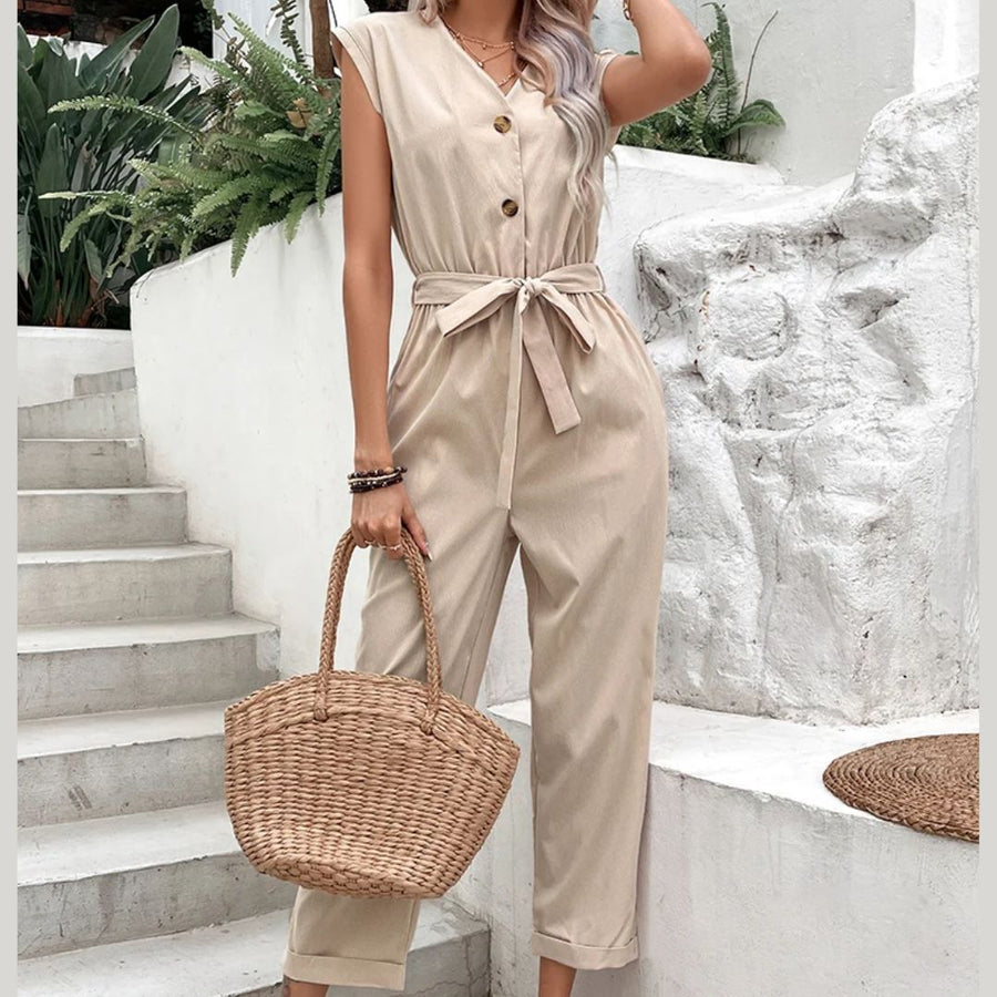 Elegant two-piece short-sleeve women's outfit