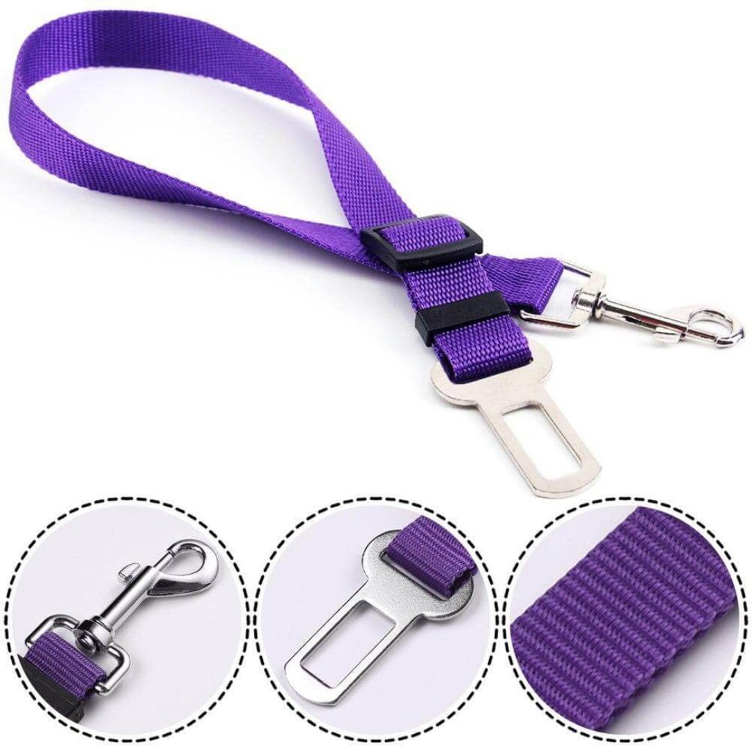 Adjustable Dog Seat Belt with 360° Rotatable Clasp for Comfortable and Safe Ride