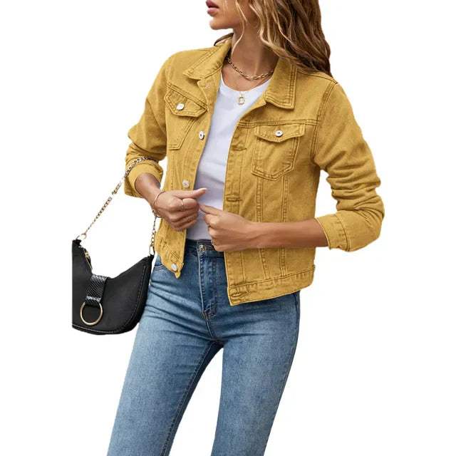Stylish Denim Jacket for Women - Durable, Comfortable, and Perfect for Spring and Summer