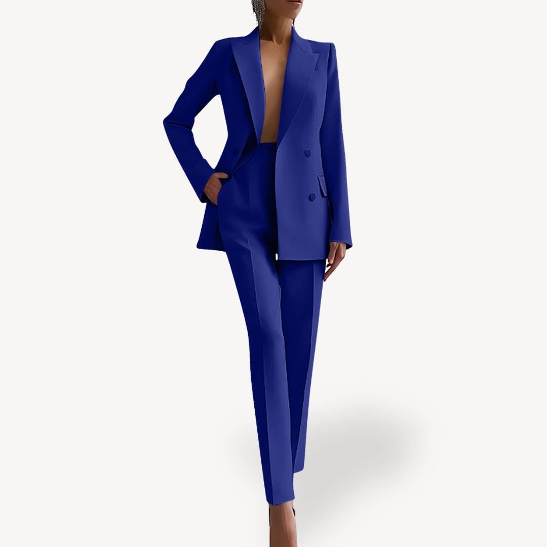 Ella | Elegant professional women's suit set with long blazer