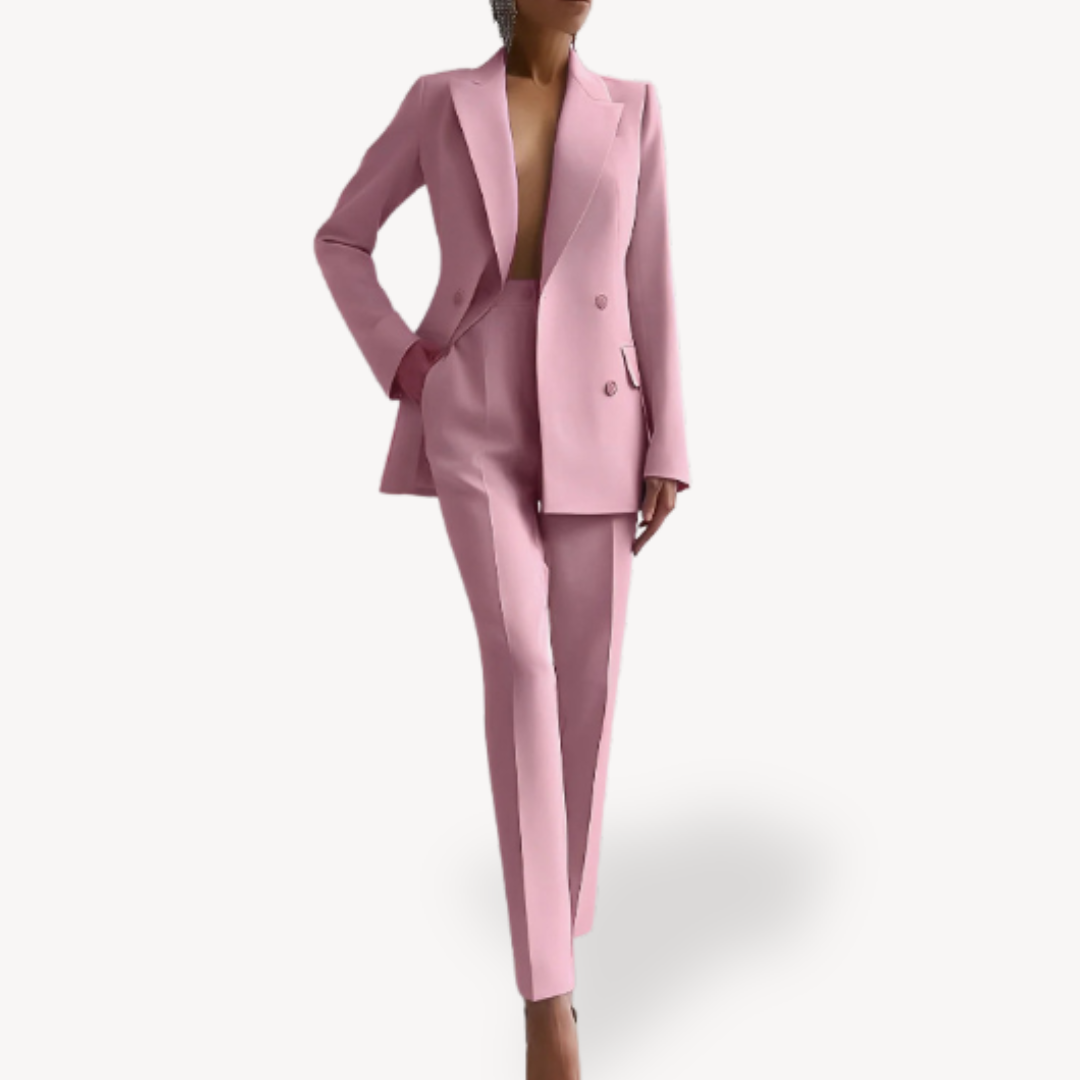 Ella | Elegant professional women's suit set with long blazer