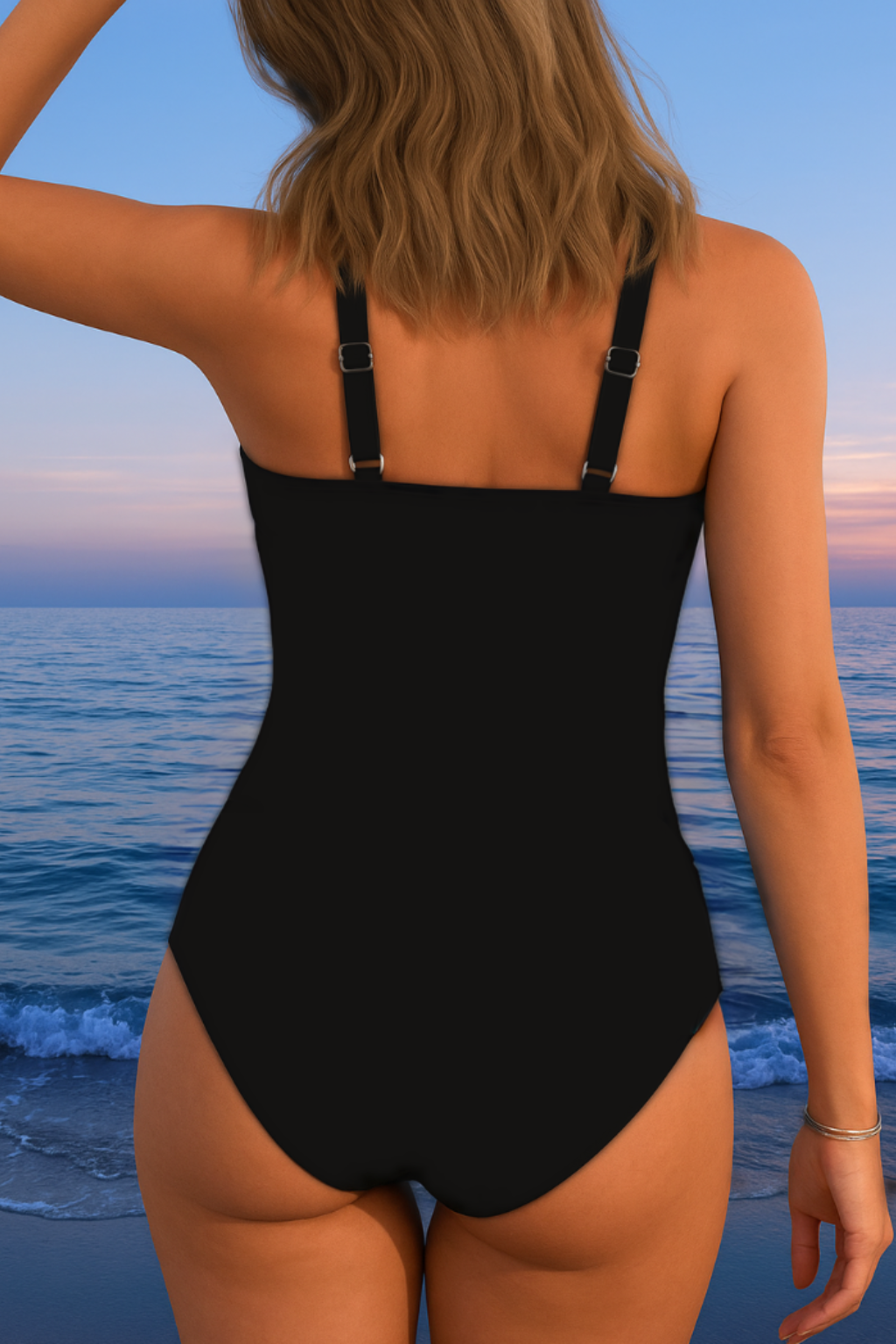 Wrap One Piece Swimsuit | Colorful Luxury Fit