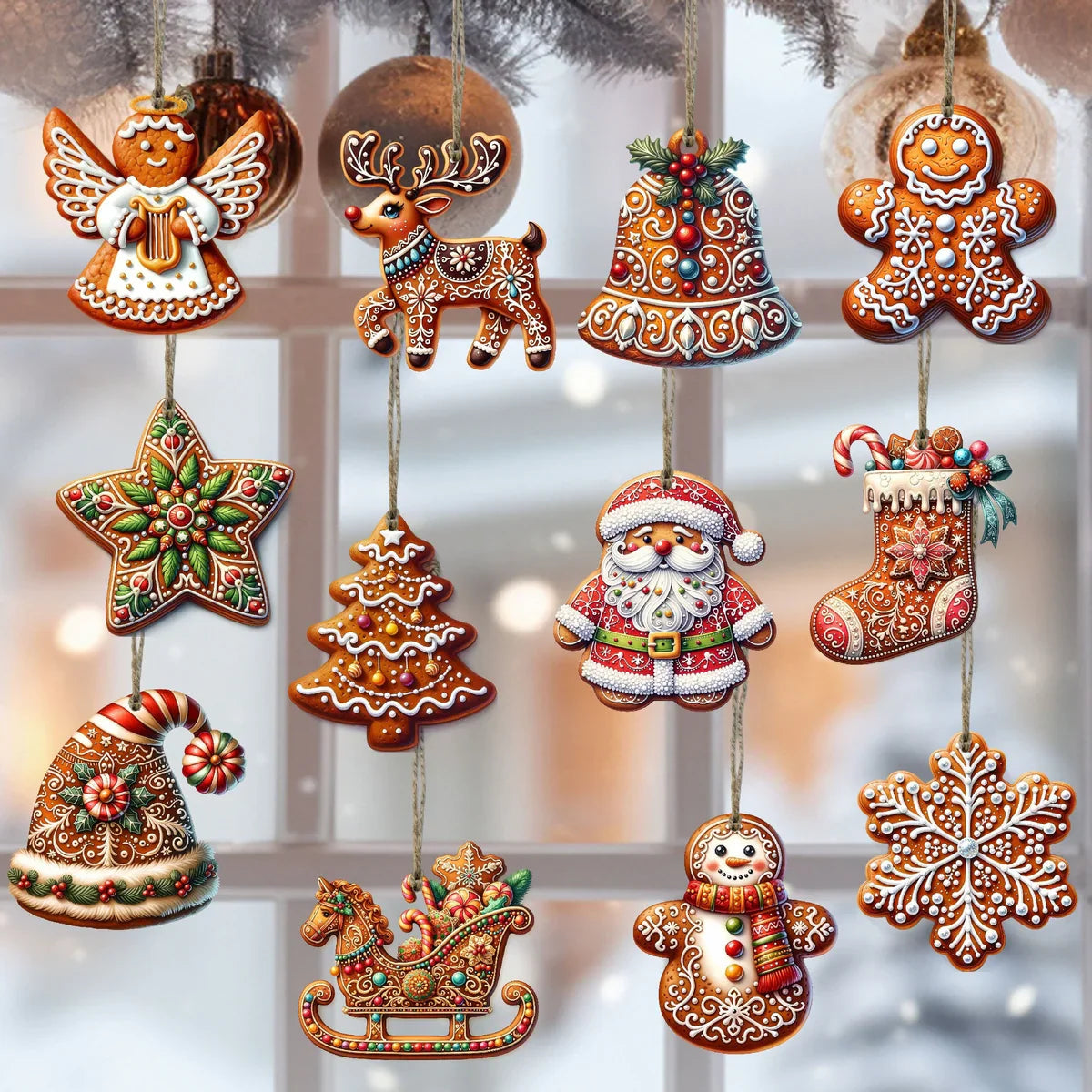 NordicJoy - Unique Handmade Wooden Christmas Decorations for Cozy Holiday Cheer