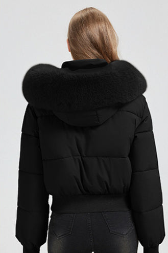 Short Waist Slim Puffer Coat - Stylish & Cozy Winter Outerwear