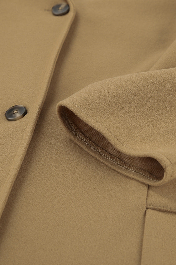 Loose Wool Coat with Lapel for an Elegant and Cozy Style