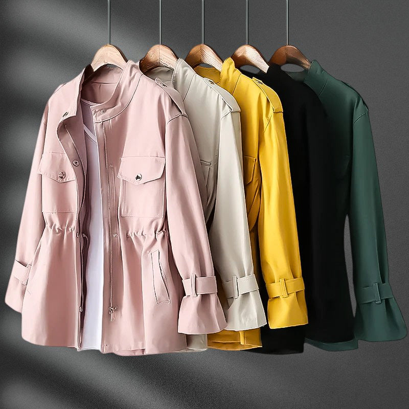 Hannah Waist Slimming Lightweight Windbreaker for a Sleek and Slim Silhouette