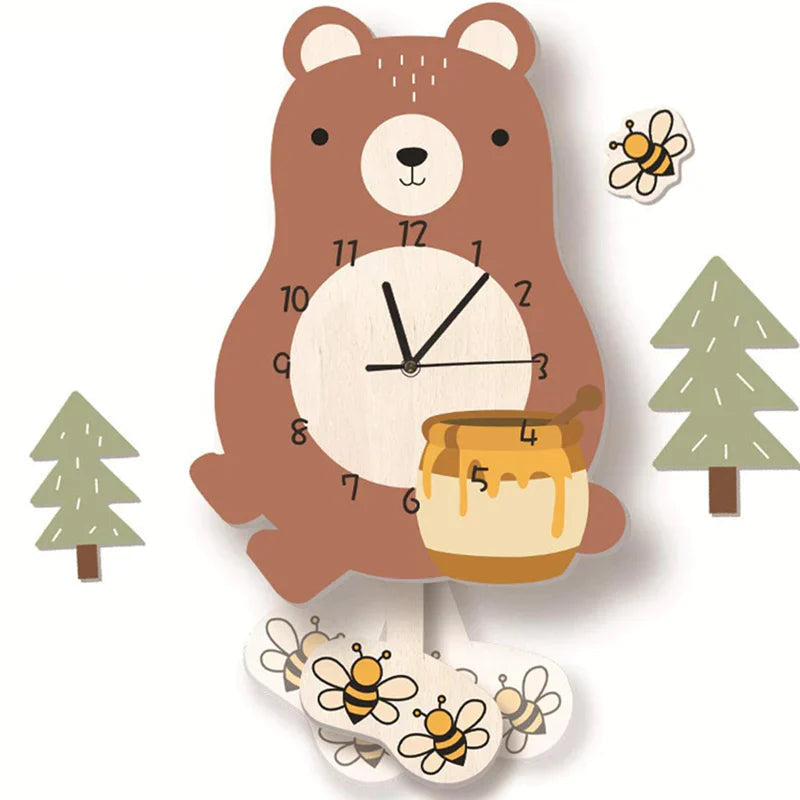 Brilvo - Enchanting Animal Wall Clock for Kids
