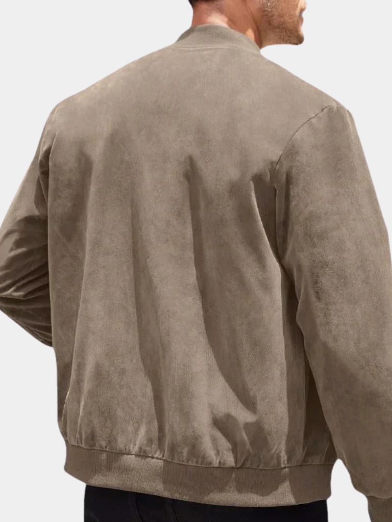 Darian | Premium Suede Bomber Jacket – Sophisticated Style and Superior Quality