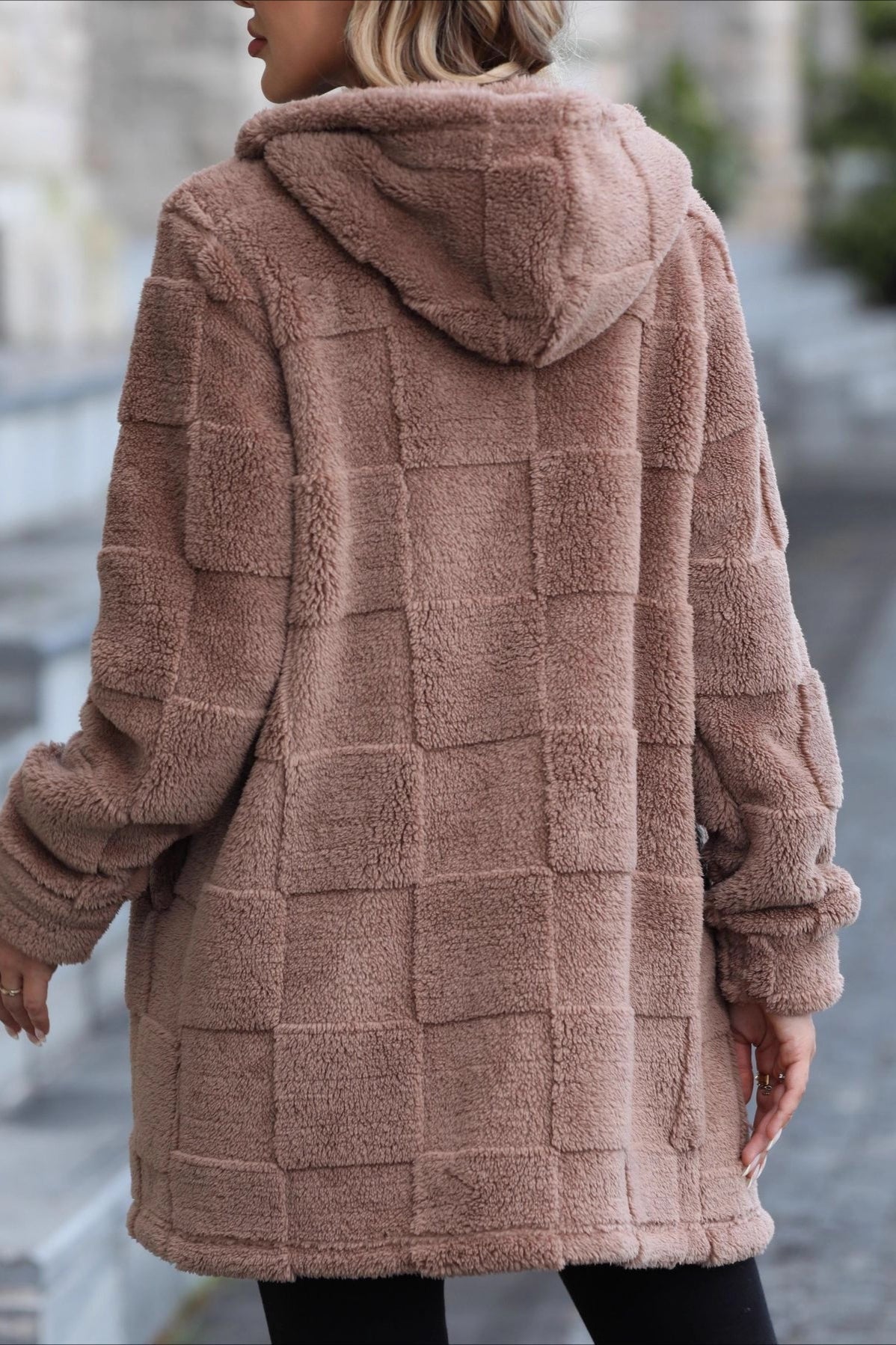 Warm Hooded Long Fleece Cardigan for Ultimate Comfort