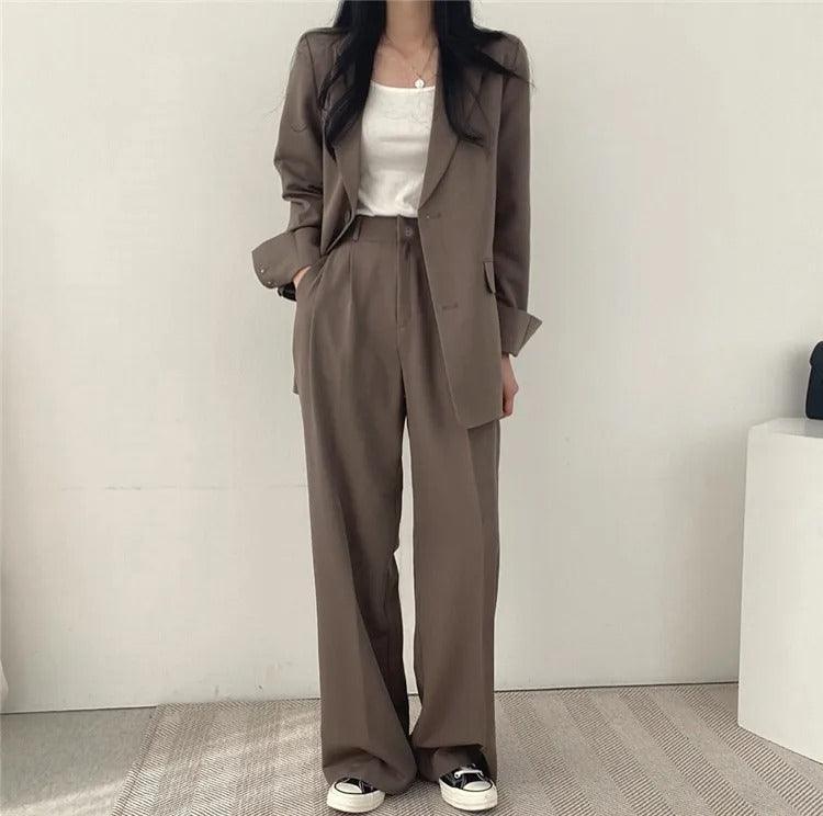Hailey | Elegant Women's Suit Set with Long Blazer