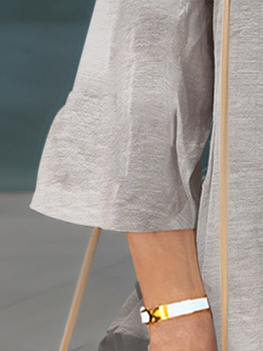 Two-Piece Round Collar Set for an Elegant Style