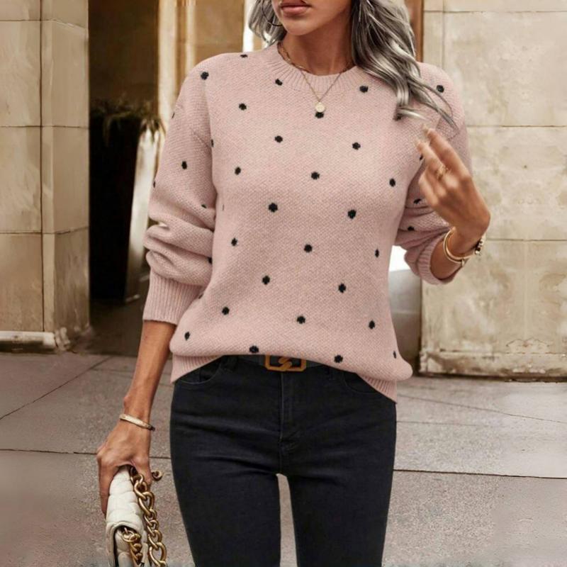 Polka Dot Knit Sweater