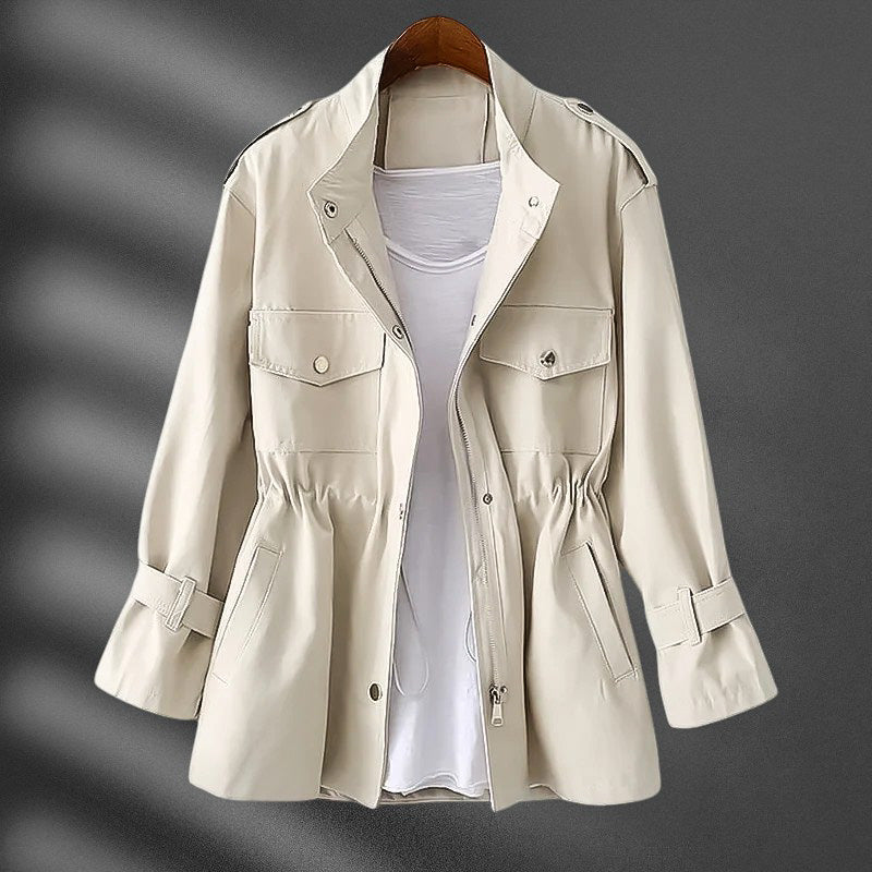 Hannah Waist Slimming Lightweight Windbreaker for a Sleek and Slim Silhouette
