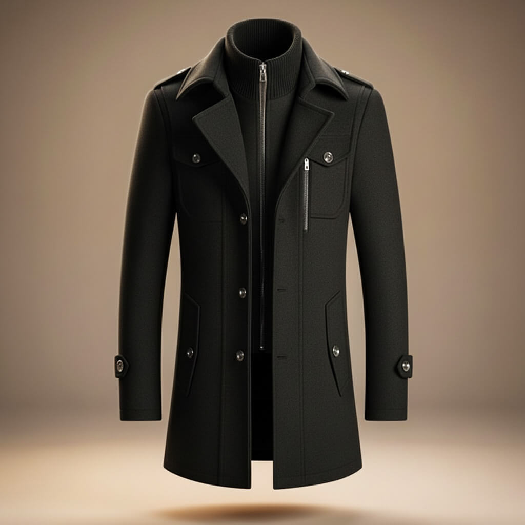 Marco Legacy Elegant Virgin Wool Coat