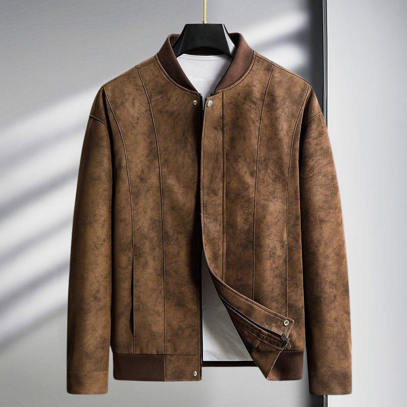 Maverick Suede Bomber Jacket for a Stylish Look