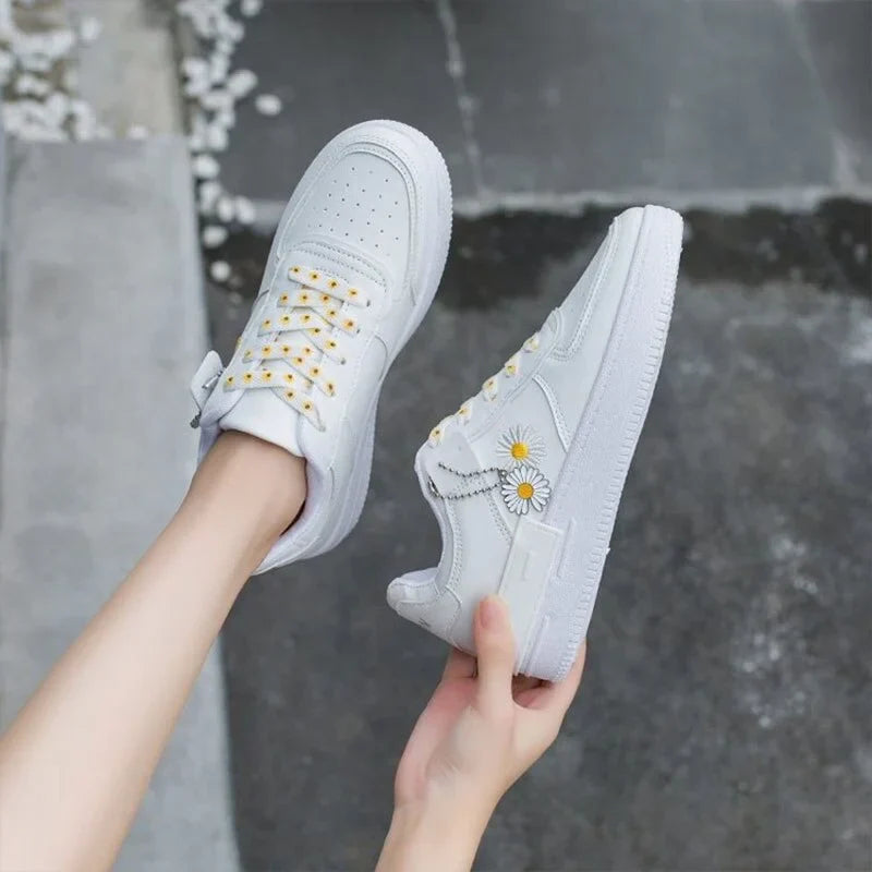 Birdie - Stylish Korean Lace-up Flat Sneakers for Ultimate Comfort
