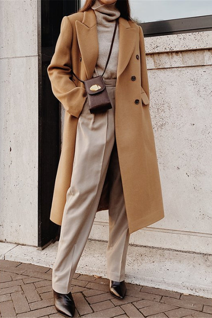 Slim Double-Faced Button Coat