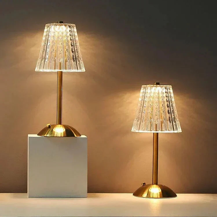 Elegant gold crystal table lamp for stylish lighting