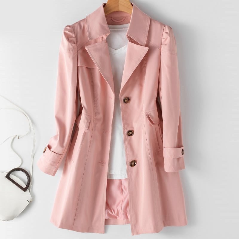 Elegant and Timeless Classic Trench Coat for Women