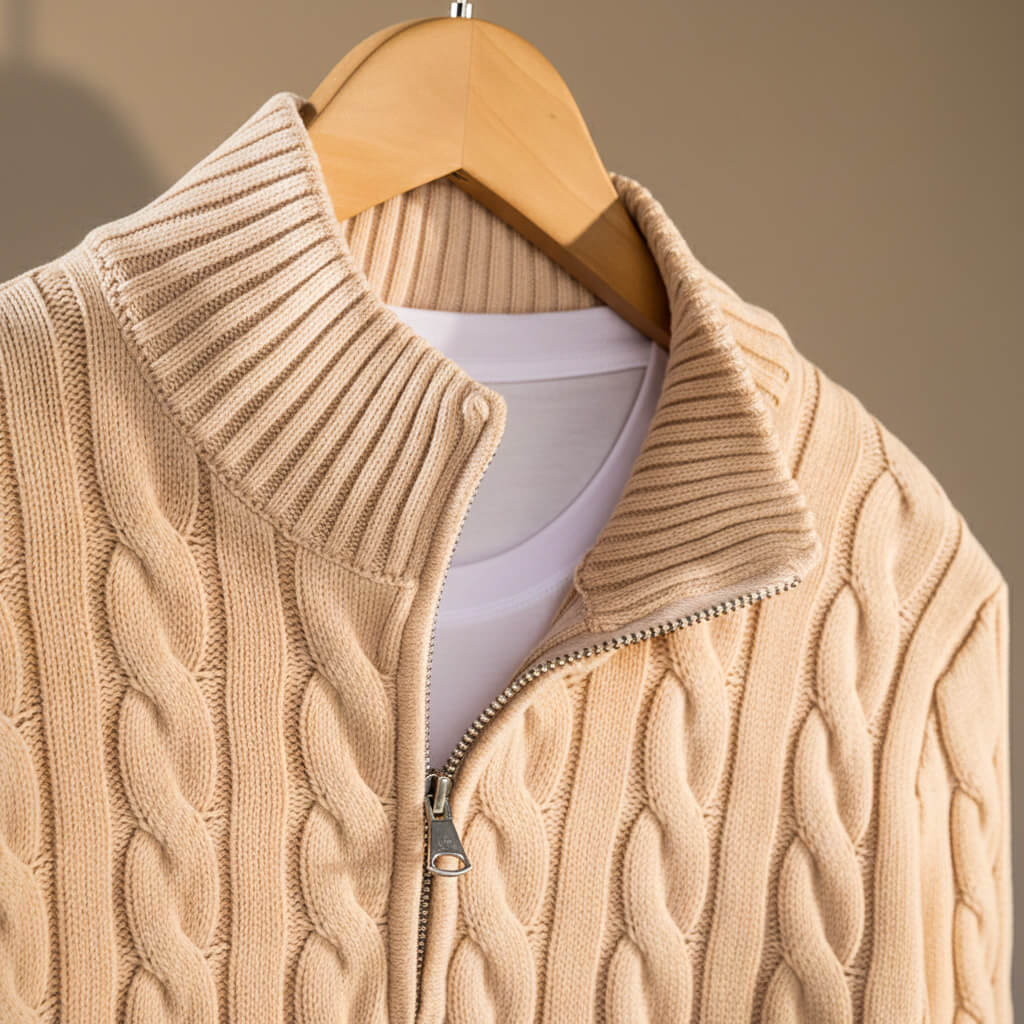 Henry Prestige Knit Mesh Pull for a Stylish and Warm Look