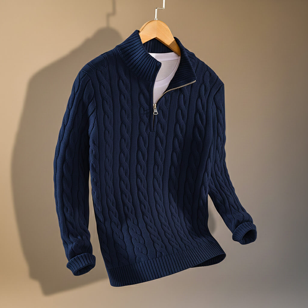 Henry Prestige Knit Mesh Pull for a Stylish and Warm Look