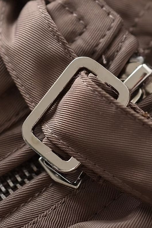 Elegant Short Cargo Coat with High Collar