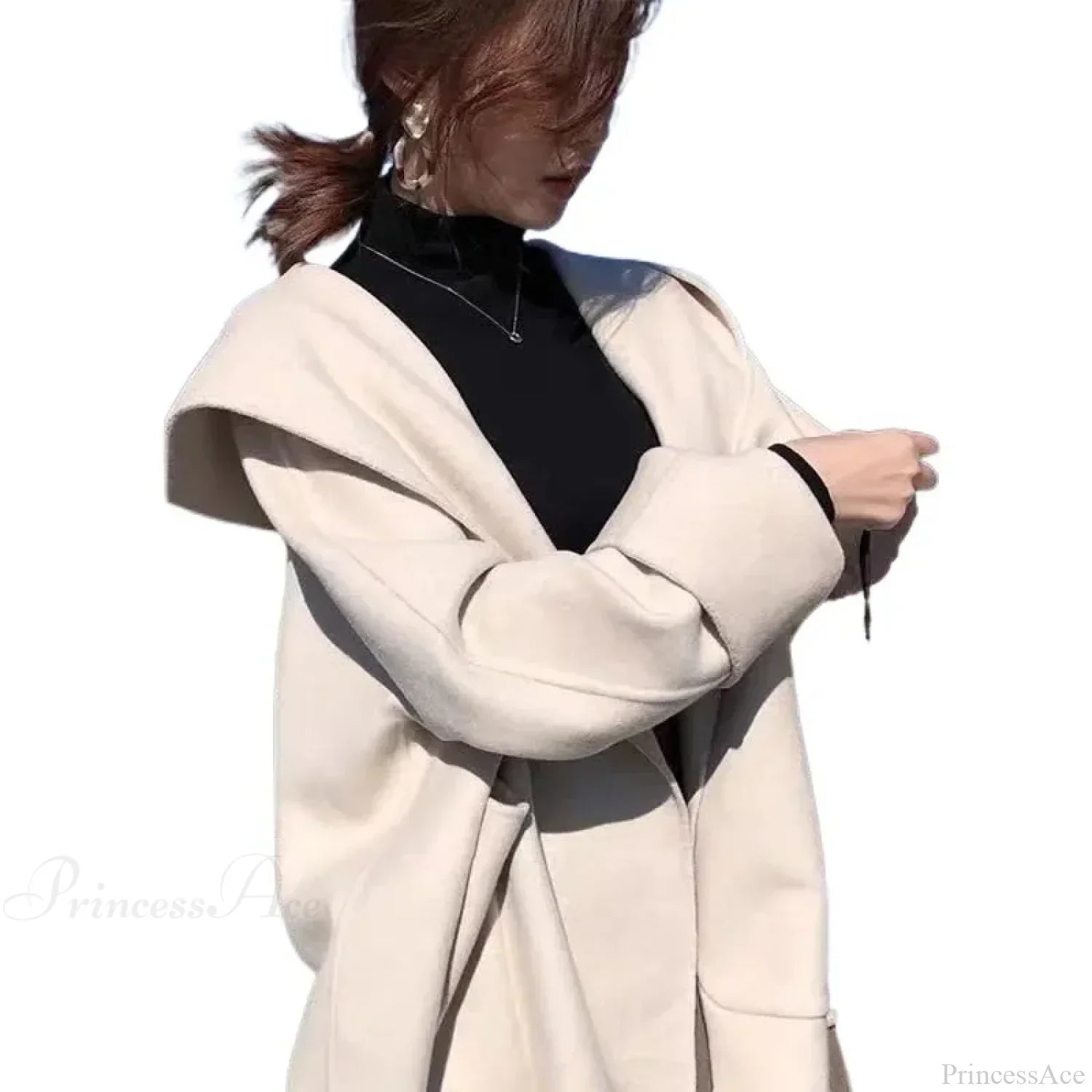 Double-Faced Wool Short Jacket for an Elegant and Warm Style